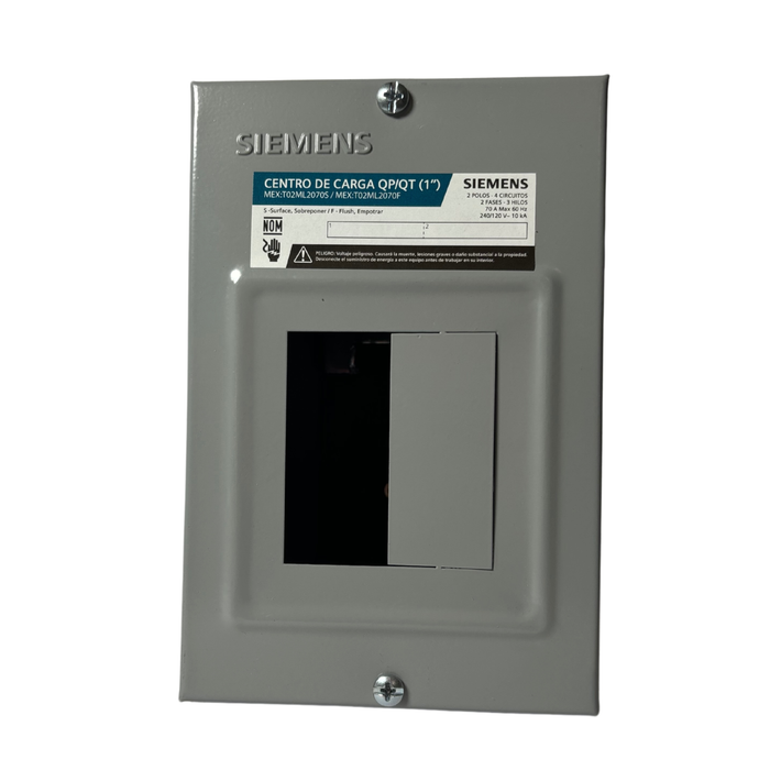 LOAD CENTER 2 CIRCUITS QP 2-4P TERM