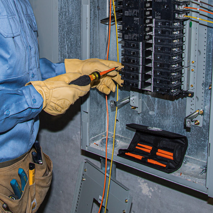 JUEGO DE DESARMADORES INTERCAMBIABLES CON AISLAMIENTO 8 EN 1 KLEIN