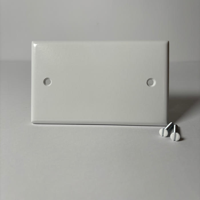 BLIND COVER 2X4 WHITE BAKELITE