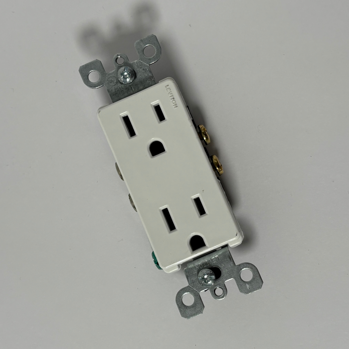 TOMACORRIENTE DECORATIVO DOBLE 15A-125V POL
