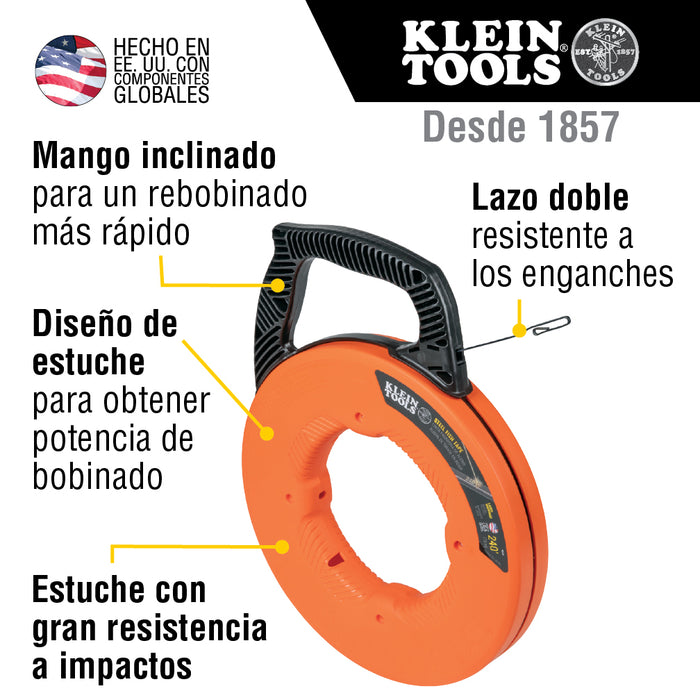 GUÍA JALACABLES DE ACERO KLEIN