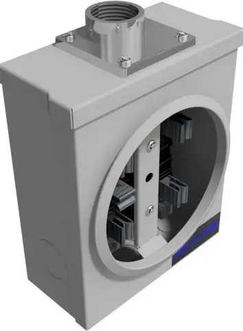 [P5100] BASE PARA WATTHORÍMETRO MONOFÁSICO 5 TERMINALES 125 AMP ALIMENTACIÓN AÉREA RILEZ