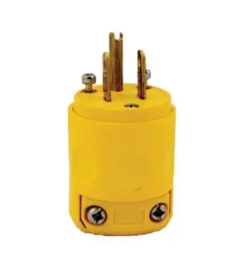 [515PV] CLAVIJA 15A, 125V, 5-15P, 2P-3H, AMARILLA, LEVITON