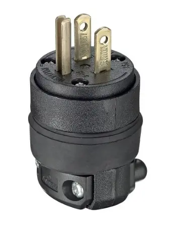 [515PR] CLAVIJA 15A, 125V, 5-15P, 2P-3H, NEGRA, LEVITON