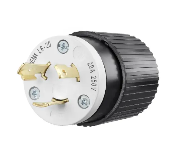 CLAVIJA DE BLOQUEO INDUSTRIAL L6-20P, 20A 250V, BRYANT