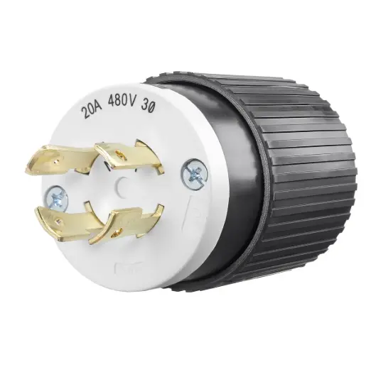 CLAVIJA DE BLOQUEO INDUSTRIAL L16-20P, 20A 480V TRIFÁSICO DELTA, BRYANT