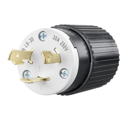 CLAVIJA DE BLOQUEO INDUSTRIAL L6-30P, 30A 250V, BRYANT 