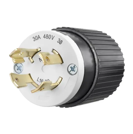 [71630NP] CLAVIJA DE BLOQUEO INDUSTRIAL L16-30P, 30A 480V TRIFÁSICO DELTA BRYANT