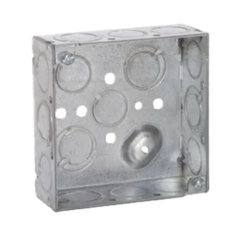 [C44-M] CAJA GALVANIZADA 4X4", 1 1/2" PROF, KO 1/2" Y 1/2-3/4", TIERRA ELEVADA, RACO