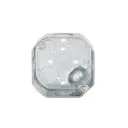 CAJA GALVANIZADA OCTAGONAL 4", 1 1/2" PROF, KO 1/2" Y 3/4", TIERRA ELEVADA, RACO