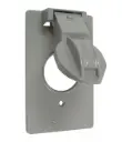 TAPA ALUMINIO 2X4" PARA INTEMPERIE PARA APAGADOR SENCILLO O TOMACORRIENTE 20A, BELL OUTDOOR