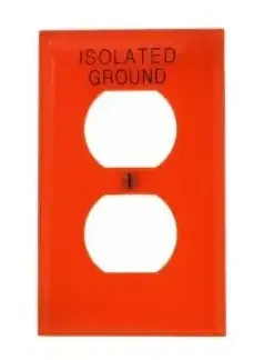[TD24BN] TAPA PARA TOMACORRIENTE DOBLE 2X4 NYLON, NARANJA, LEVITON