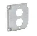 TAPA GALVANIZADA 4X4" PARA TOMACORRIENTE DOBLE, RACO