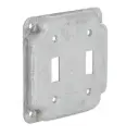 TAPA GALVANIZADA 4X4" PARA 2 APAGADORES SENCILLOS, RACO