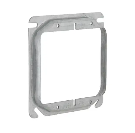 [M44-2111] TAPA MARCO GALVANIZADA 4X4" A 2 111, 1/2" REALZADA, RACO