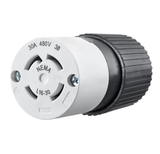 [71630NC] TOMA DE BLOQUEO COLGANTE INDUSTRIAL L16-30R, 30A 480V TRIFÁSICO DELTA, BRYANT