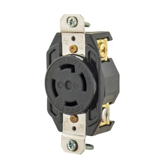 [71430FR] RECEPTÁCULO DE BLOQUEO EMPOTRABLE INDUSTRIAL L14-30R, 30A 125/250V, BRYANT 