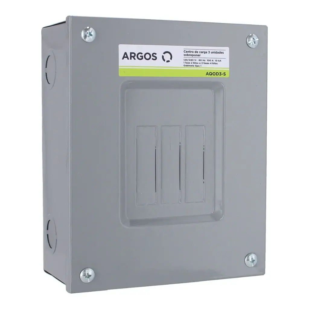 CENTRO DE CARGA 120/240V, NEMA 1, ARGOS