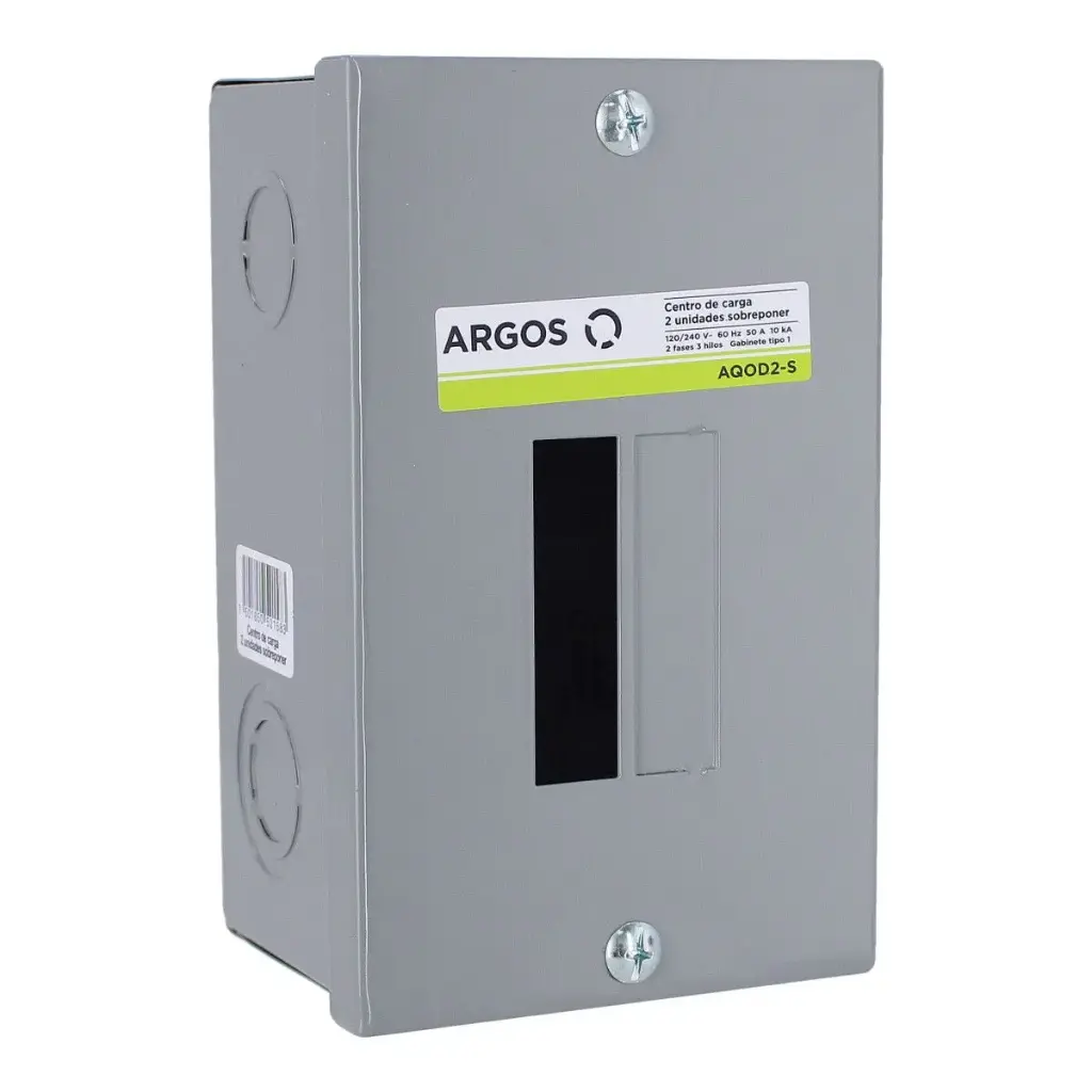 [AQOD2-S] CENTRO DE CARGA 120/240V, NEMA 1, ARGOS (SOBREPONER, 2C, 2F-3H)