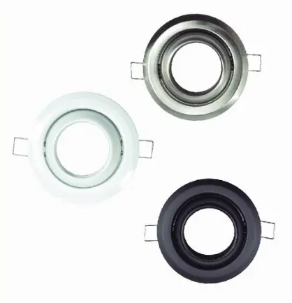 [S00342] SPOT EMPOTRADO ET201 DIRIGIBLE, SIN FOCO, SAGLITE (NEGRO)