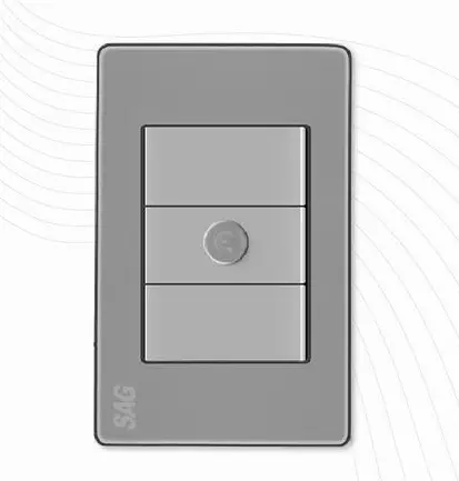 [S00962] TAPA DIMMER, SAGELECTRIC (NEGRO)