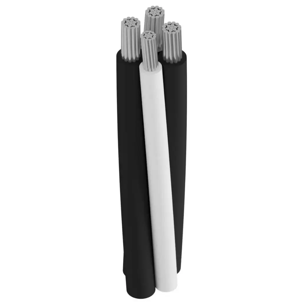 [Z605] CABLE DE ALUMINIO PARA DISTRIBUCIÓN SUBTERRÁNEA (DRS) XLP 600V 90°C VIAKON (1+1, #6)