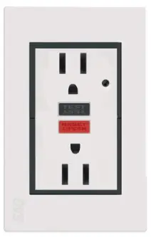 [S00996] CONTACTO DOBLE FALLO A TIERRA BLANCO 15A 127V CON TAPA, SAGELECTRIC