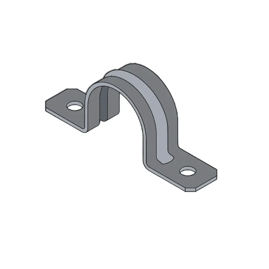 [AOME012] ABRAZADERA OMEGA CONDUIT PARED DELGADA, ANCLO (1/2")