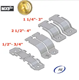ABRAZADERA UNICANAL AE PARED GRUESA Y PVC ANCLO