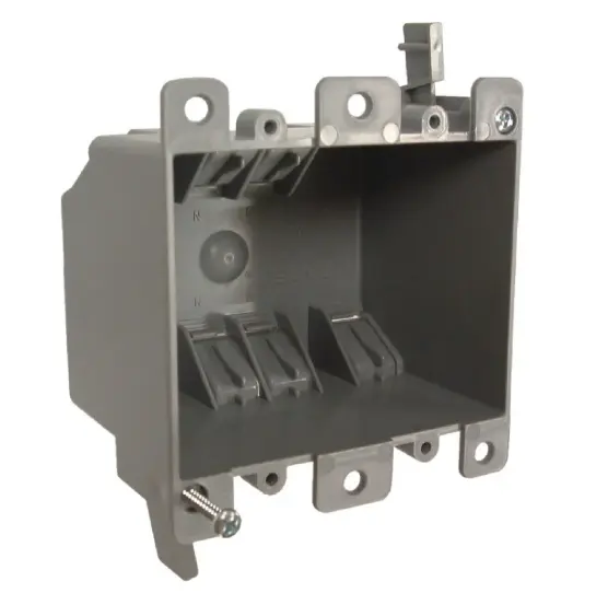 [7488RAC] CAJA PLÁSTICA 4X4", 2 3/4" PROF, PARA TABLAROCA, RACO