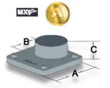 BASE PARA MASTIL DE ACOMETIDA (1/2")
