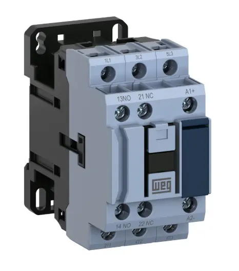 [12220434] CONTACTOR CWB BOBINA 220 VCA 1NA+1NC, TIPO TORNILLO, WEG (9A, 3HP-6HP | 220V-440V)