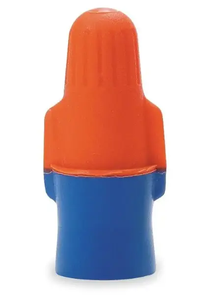 [CCAZNA] CONECTOR RESORTE 3M (#22 - #12, NARANJA/AZUL)