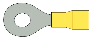 [TCA317] TERMINAL DE OJO PVC AMARILLA 12-10 AWG (1/2", NORMAL)