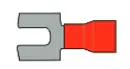 [TCA121] TERMINAL ESPADA PVC (ROJO, #22 - #16, 1/8")