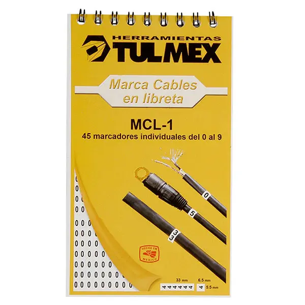 [MCL-1] LIBRETA MARCADORA TULMEX (NUMEROS)