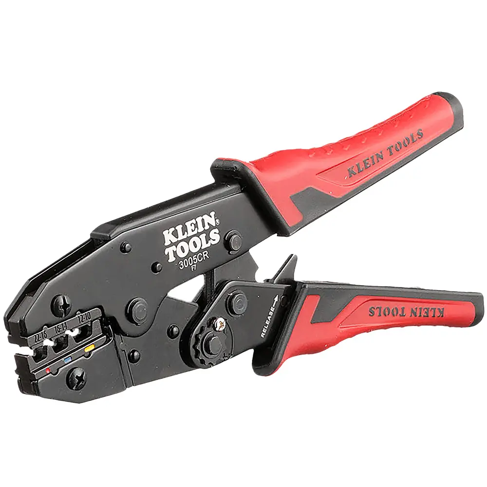 [3005CR] PINZA PONCHADORA 10-22 AWG PARA TERMINALES CON AISLAMIENTO KLEIN TOOLS