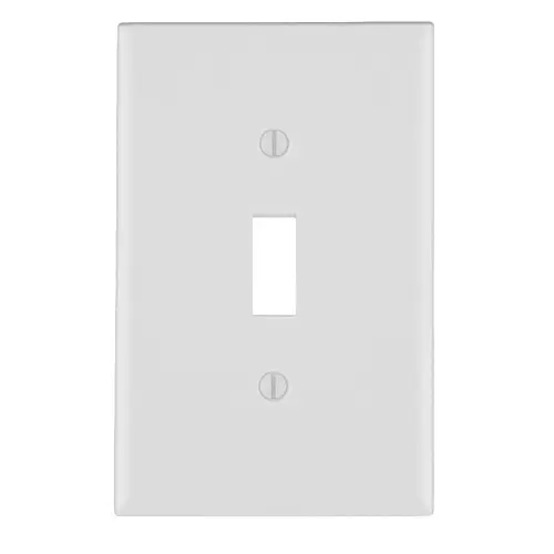[TA24BB-LEV] TAPA PARA APAGADOR SENCILLO 2X4 BAQUELITA, LEVITON (BLANCO)