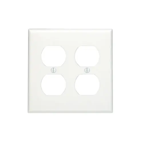 TAPA PARA 2 TOMACORRIENTES DOBLES 4X4 BAQUELITA, LEVITON