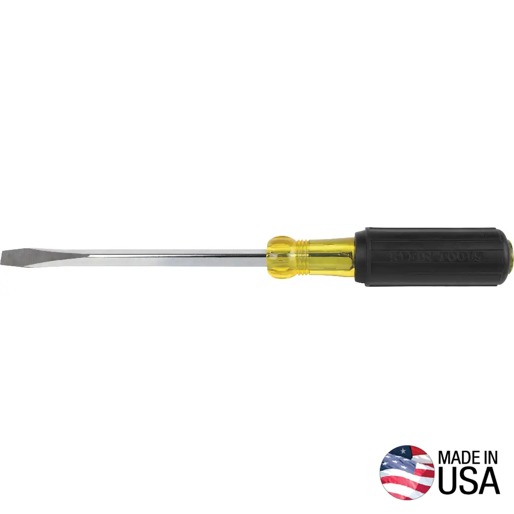 [600-6] DESARMADOR CON BARRA CUADRADA DE 15.2 CM Y PUNTA PLANA DE 0.8 CM KLEIN TOOLS