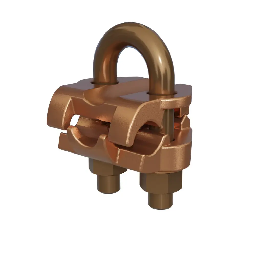 CONECTOR DE COBRE PARA CABLE A 90° EN TUBO/VARILLA, BURNDY