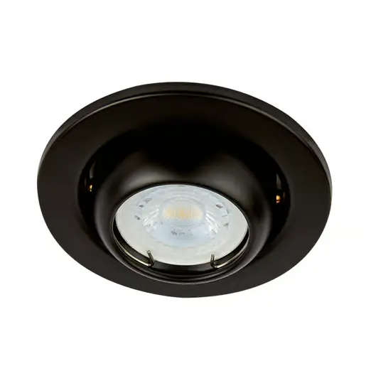 [YD-345/N] SPOT DOWNLIGHT EMPOTRABLE DIRIGIBLE 6W 100-240V PARA FOCO MR16, SIN FOCO, ACARI, TECNOLITE (NEGRO)