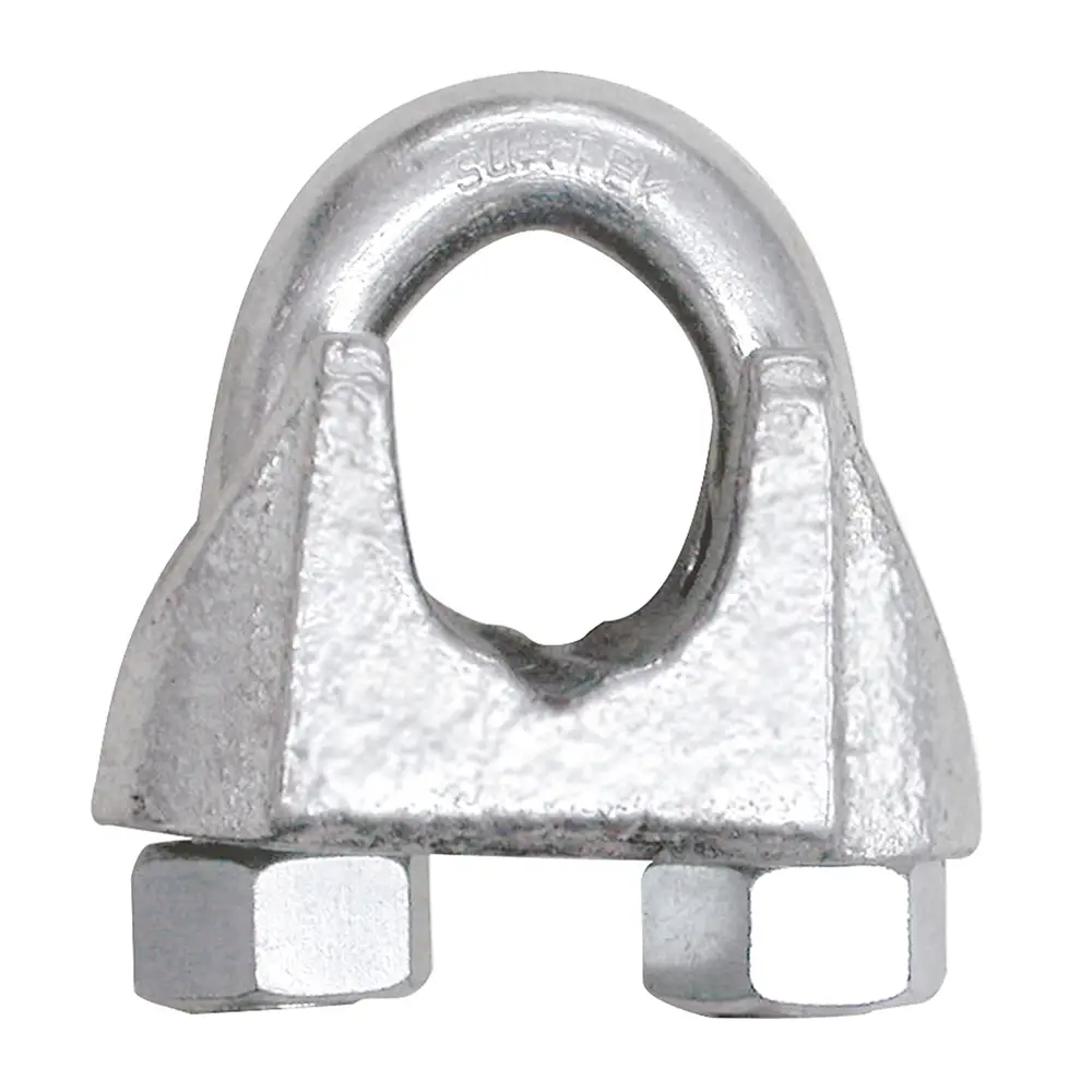 [PER1/8] PERRO DE HIERRO MALEABLE PARA CABLE DE ACERO, SURTEK (1/8")
