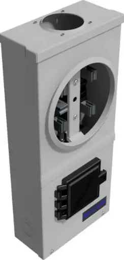 [BMI-5-100] BASE DE MEDICIÓN INTEGRAL MONOFÁSICA 5 TERMINALES 125 AMP ALIMENTACIÓN AÉREA RILEZ