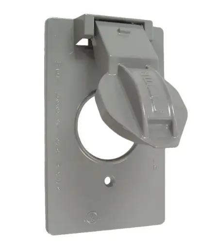 [T24PPS] TAPA ALUMINIO 2X4" PARA INTEMPERIE PARA APAGADOR SENCILLO O TOMACORRIENTE 20A, BELL OUTDOOR