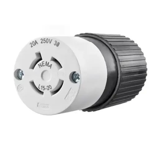 [71520NC] TOMA DE BLOQUEO COLGANTE INDUSTRIAL L15-20R, 20A 250V TRIFÁSICO DELTA, BRYANT