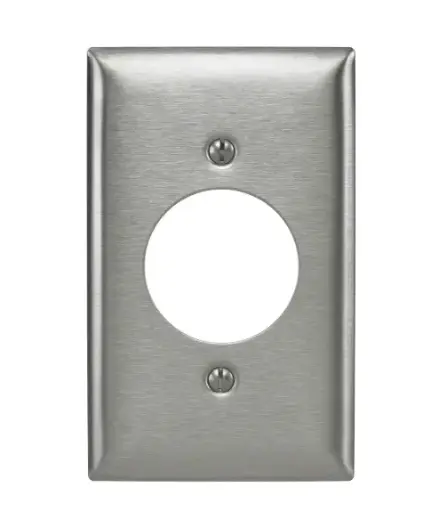 [SS720] TAPA ACERO INOXIDABLE 2X4" PARA TOMA 20/30A O APAGADOR SENCILLO, WDK