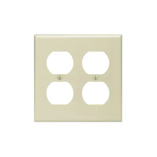 TAPA PARA 2 TOMACORRIENTES DOBLES 4X4 BAQUELITA, LEVITON